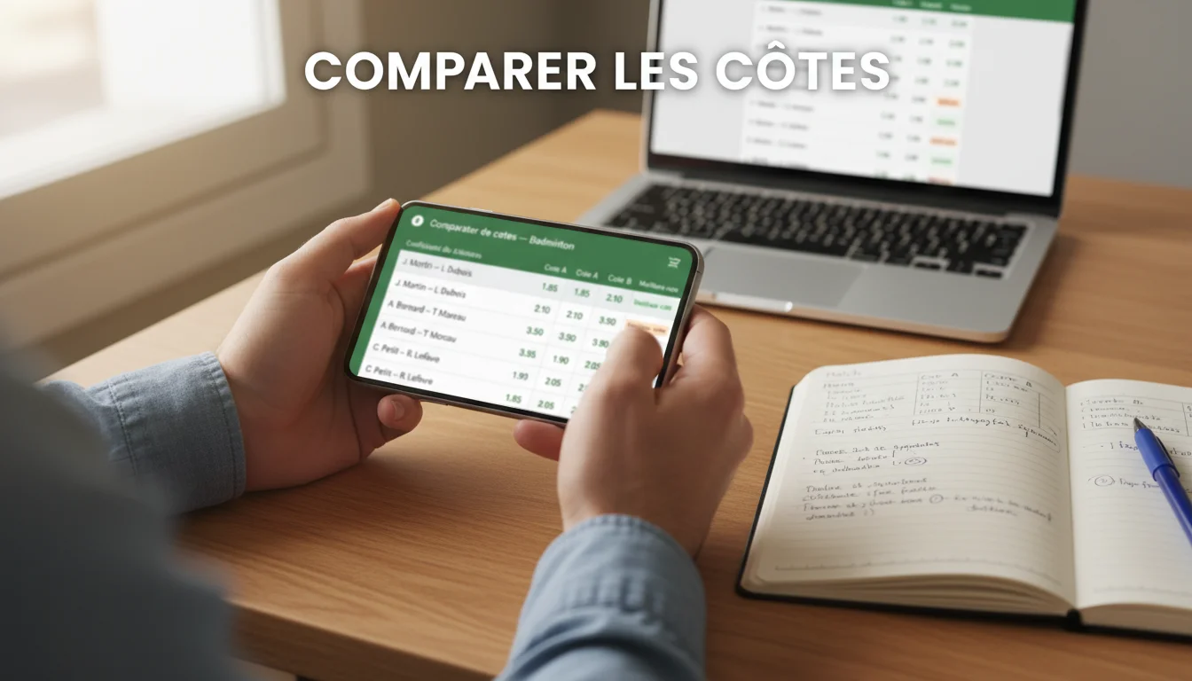 Comparateur de cotes pour les paris sur le badminton