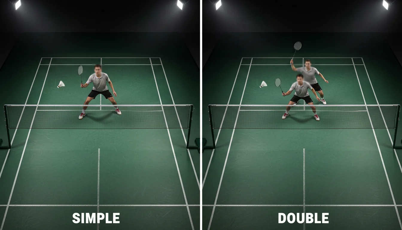 Paris sportifs simple contre double au badminton